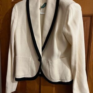 Ralph Lauren Cream Blazer with Black Accents
